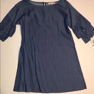 NWT....Polka Dot Bell Sleeve Dress